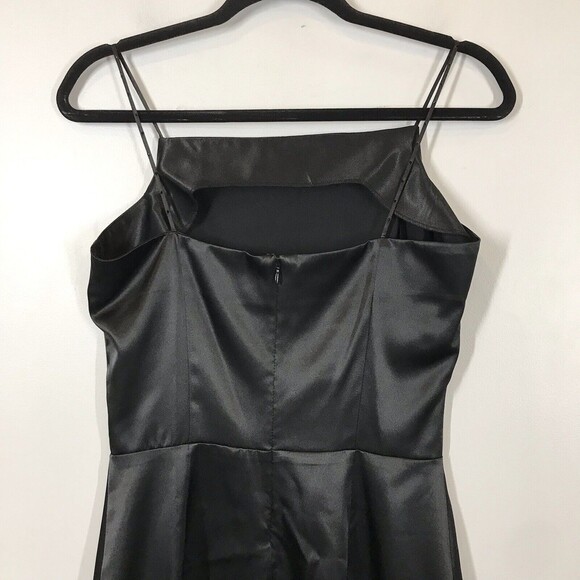 Esprit VTG Y2K Black Square Neck Studded Strap Women's Size 5/6 Slip Mini Dress - Picture 4 of 7